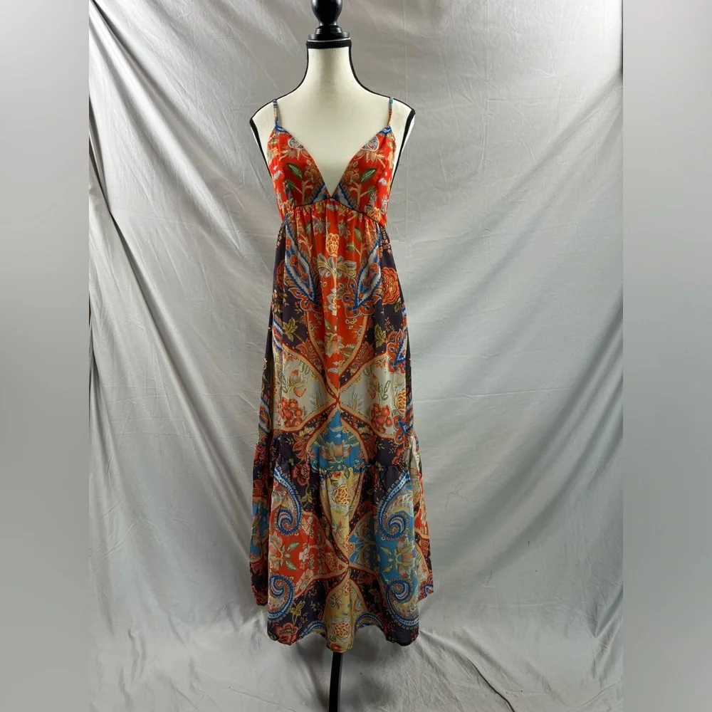 Boho Paisley, Floral Printed Cami Dress - Picture 6 of 8